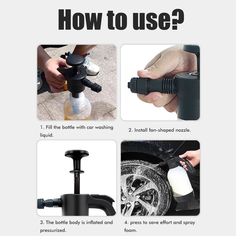 Portable Manual High Pressure Car Wash Foam Sprayer