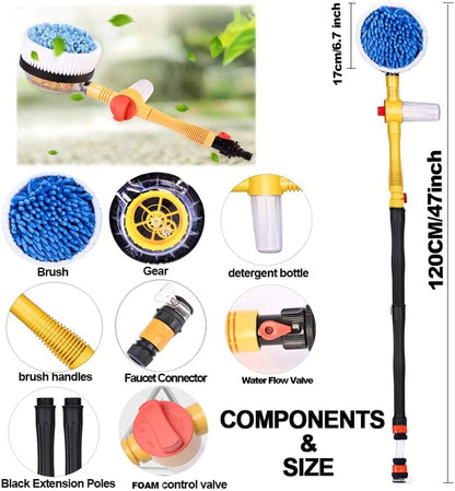 Automatic Rotary Long Handle Car and Solar Cleaning Brush