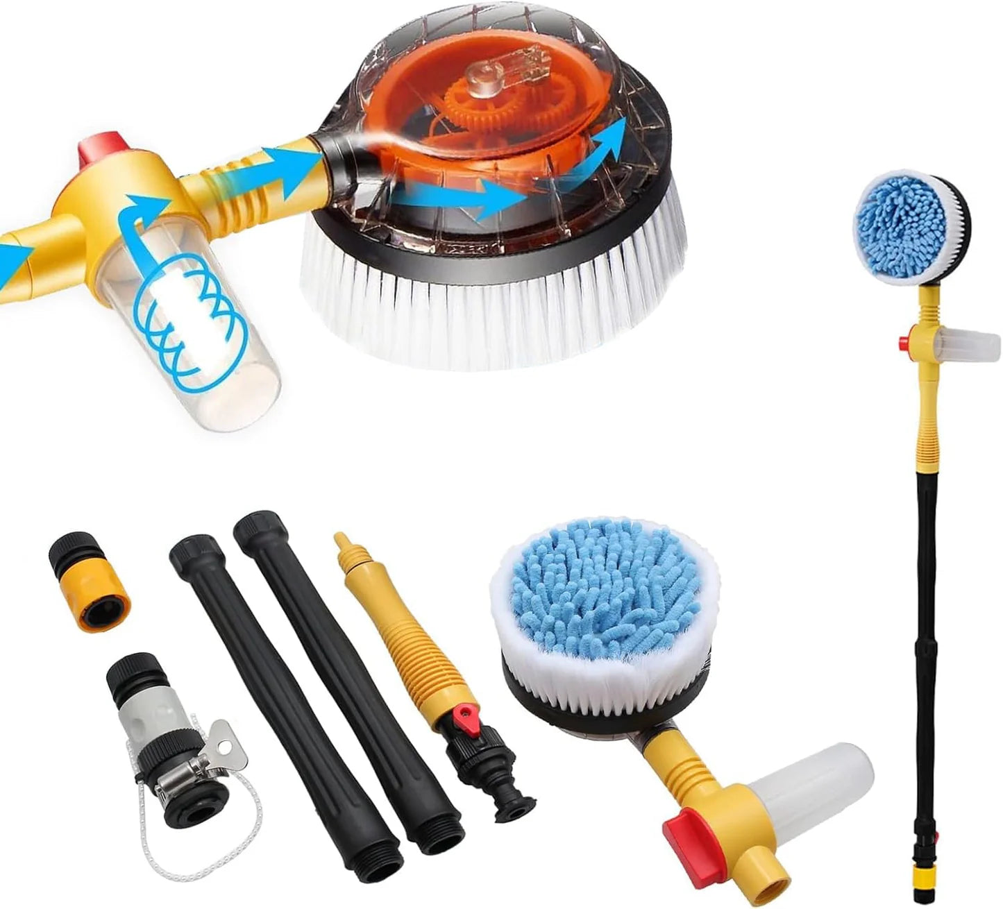 Automatic Rotary Long Handle Car and Solar Cleaning Brush